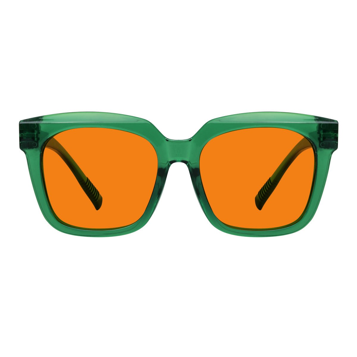 Blue Blocking Orange Lens for Sleep Metalless Glasses R2144-B98 (100%) from eyekeeper