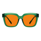 Blue Blocking Orange Lens for Sleep Metalless Glasses R2144-B98 (100%) from eyekeeper