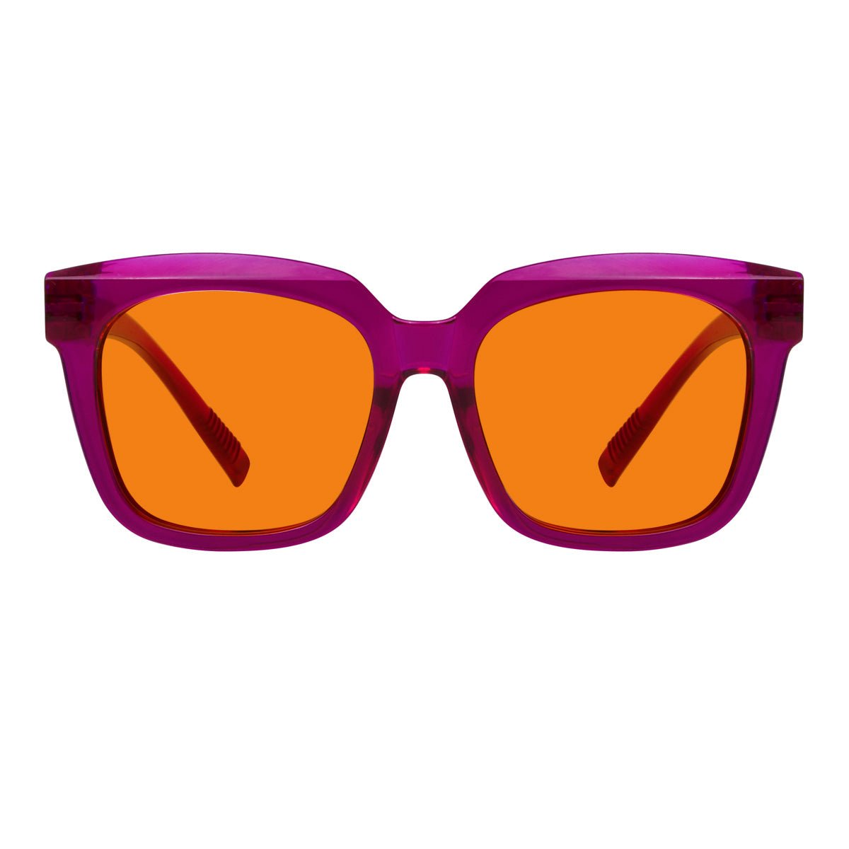 Blue Blocking Orange Lens for Sleep Metalless Glasses R2144-B98 (100%) from eyekeeper