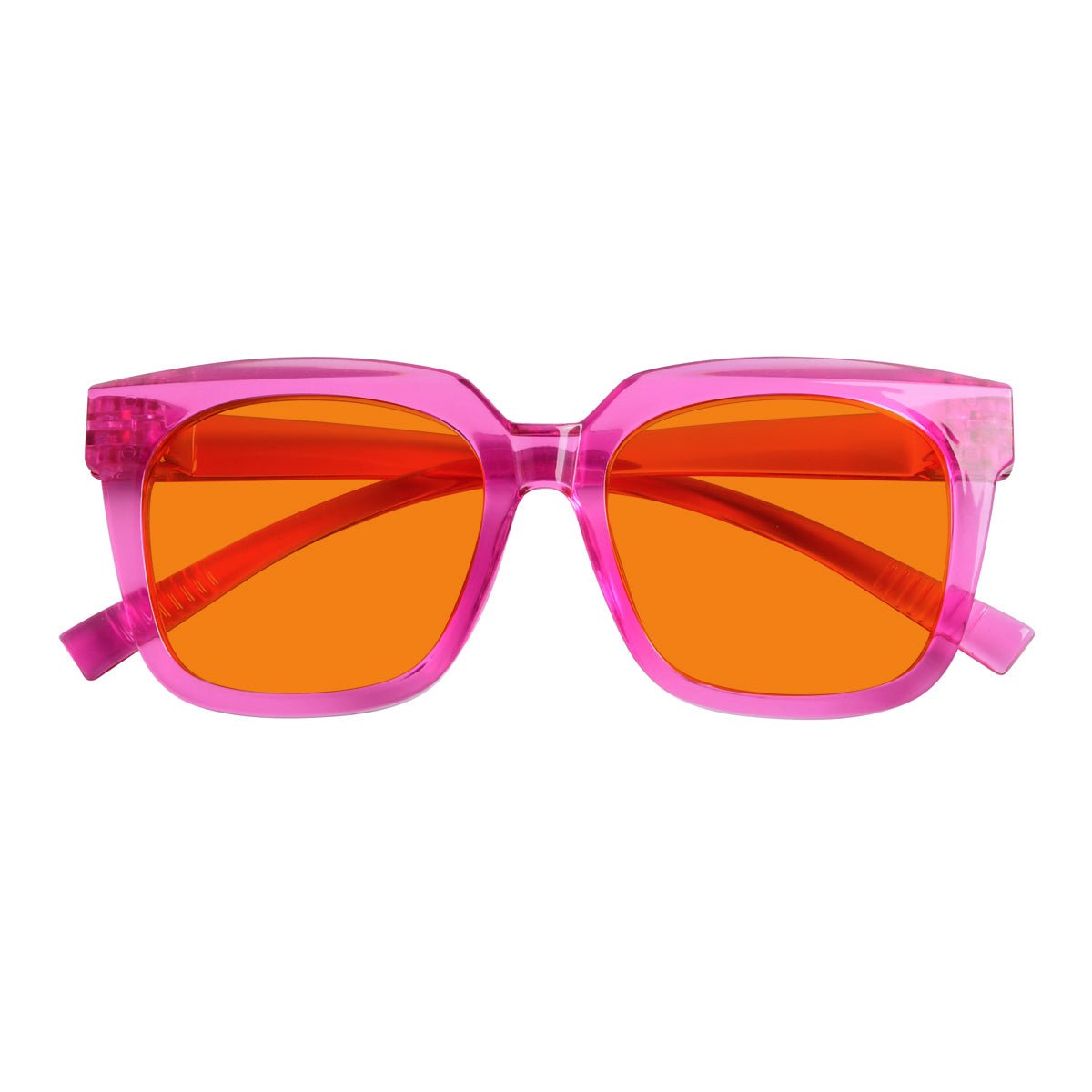 Blue Blocking Orange Lens for Sleep Metalless Glasses R2144-B98 (100%) from eyekeeper