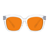 Blue Blocking Orange Lens for Sleep Metalless Glasses R2144-B98 (100%) from eyekeeper