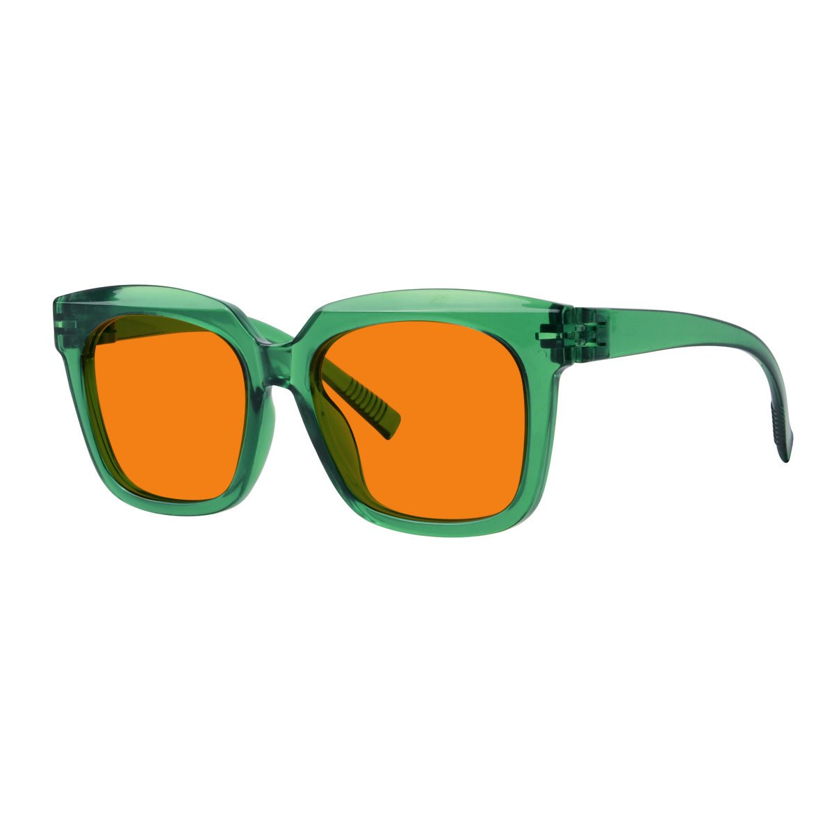 Blue Blocking Orange Lens for Sleep Metalless Glasses R2144-B98 (100%) from eyekeeper