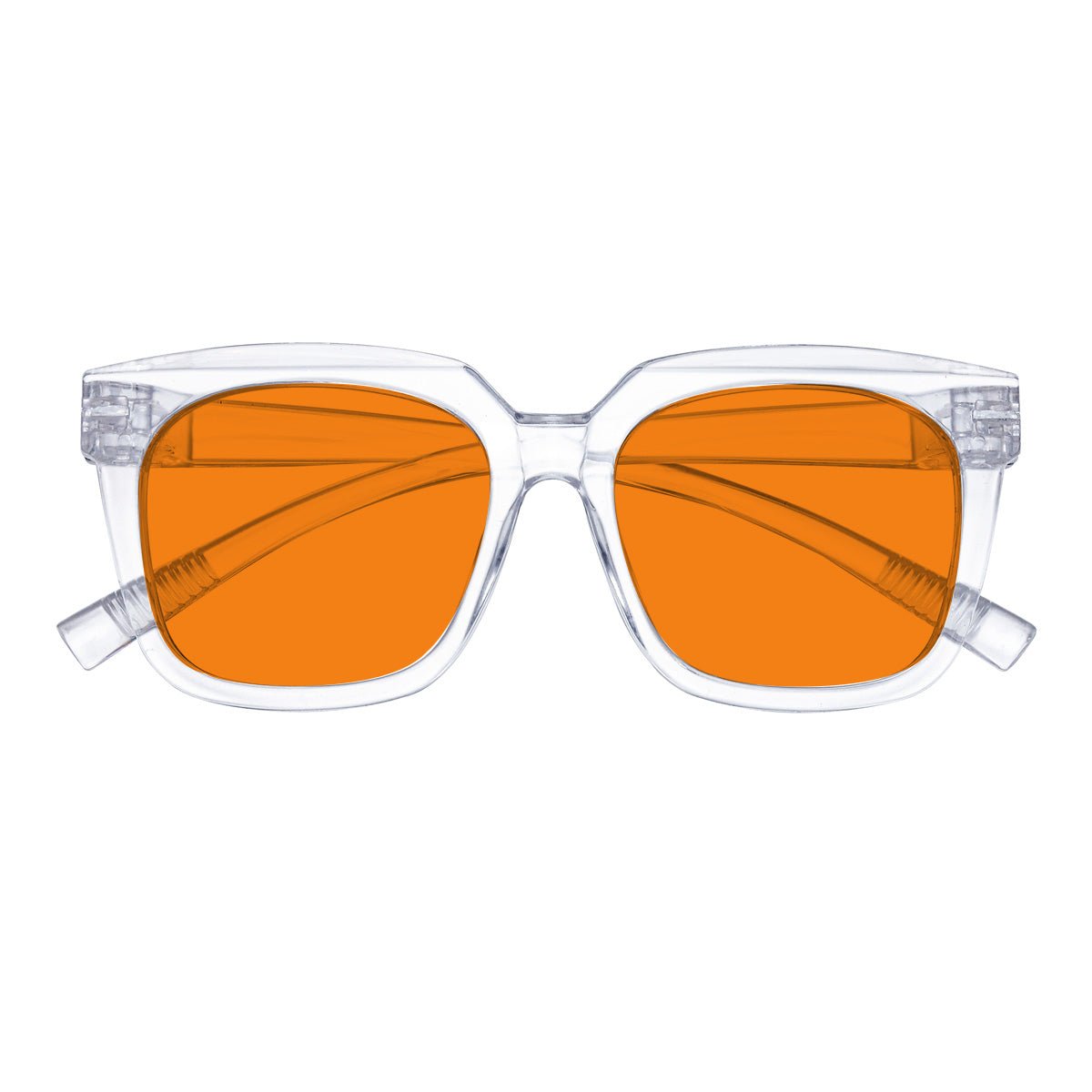 Blue Blocking Orange Lens for Sleep Metalless Glasses R2144-B98 (100%) from eyekeeper