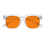 Blue Blocking Orange Lens for Sleep Metalless Glasses R2144-B98 (100%) from eyekeeper