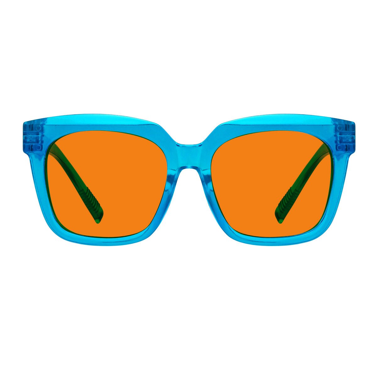 Blue Blocking Orange Lens for Sleep Metalless Glasses R2144-B98 (100%) from eyekeeper
