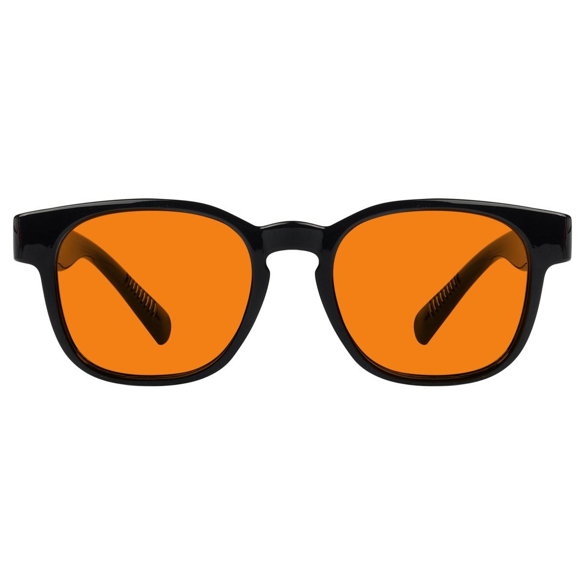Blue Blocking Orange Lens Square Metalless Glasses NR144-B98 (100%) from eyekeeper