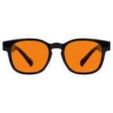 Blue Blocking Orange Lens Square Metalless Glasses NR144-B98 (100%) from eyekeeper