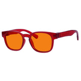 Blue Blocking Orange Lens Square Metalless Glasses NR144-B98 (100%) from eyekeeper