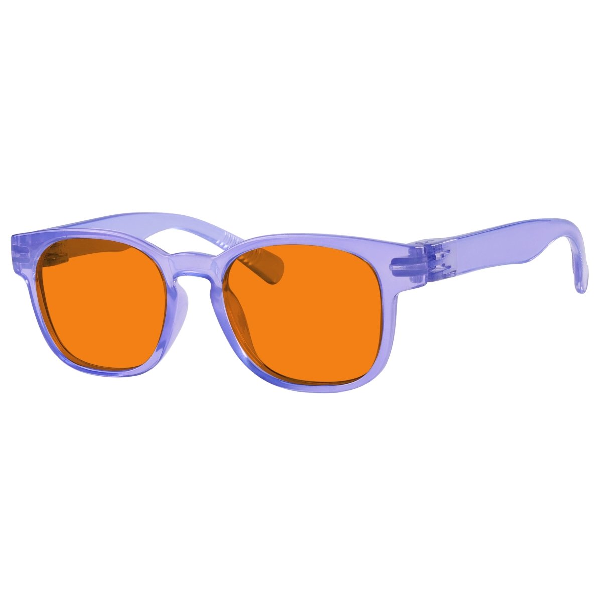 Blue Blocking Orange Lens Square Metalless Glasses NR144-B98 (100%) from eyekeeper