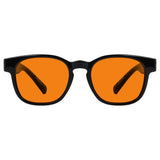 Blue Blocking Orange Lens Square Metalless Glasses NR144-B98 (100%) from eyekeeper