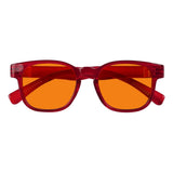 Blue Blocking Orange Lens Square Metalless Glasses NR144-B98 (100%) from eyekeeper