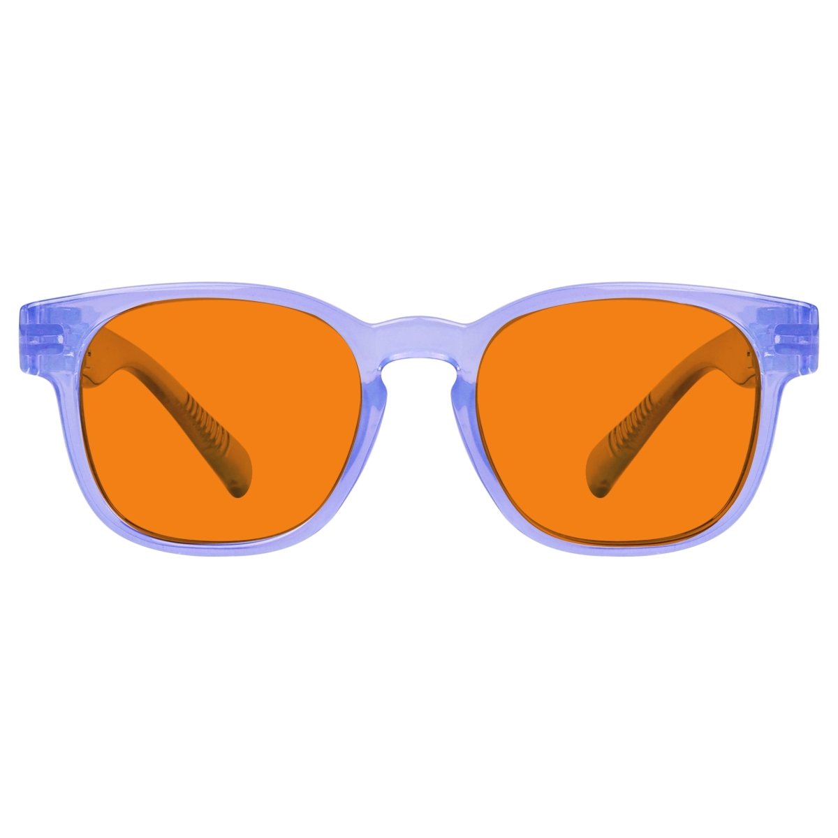 Blue Blocking Orange Lens Square Metalless Glasses NR144-B98 (100%) from eyekeeper