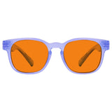 Blue Blocking Orange Lens Square Metalless Glasses NR144-B98 (100%) from eyekeeper