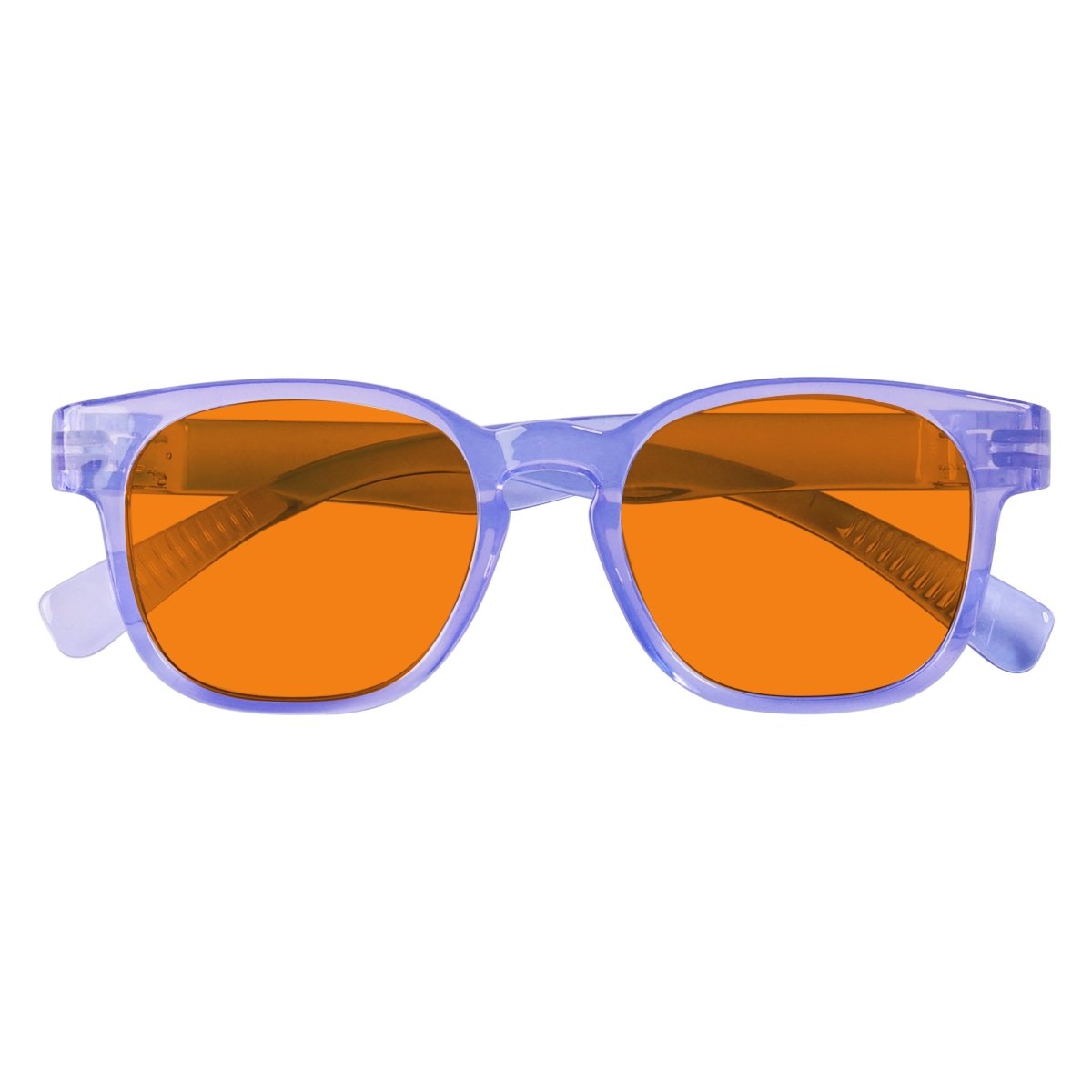 Blue Blocking Orange Lens Square Metalless Glasses NR144-B98 (100%) from eyekeeper