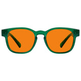 Blue Blocking Orange Lens Square Metalless Glasses NR144-B98 (100%) from eyekeeper