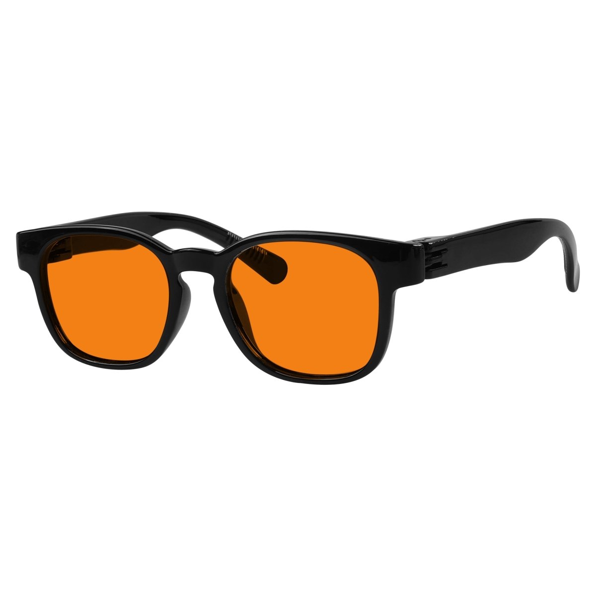 Blue Blocking Orange Lens Square Metalless Glasses NR144-B98 (100%) from eyekeeper