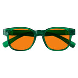 Blue Blocking Orange Lens Square Metalless Glasses NR144-B98 (100%) from eyekeeper