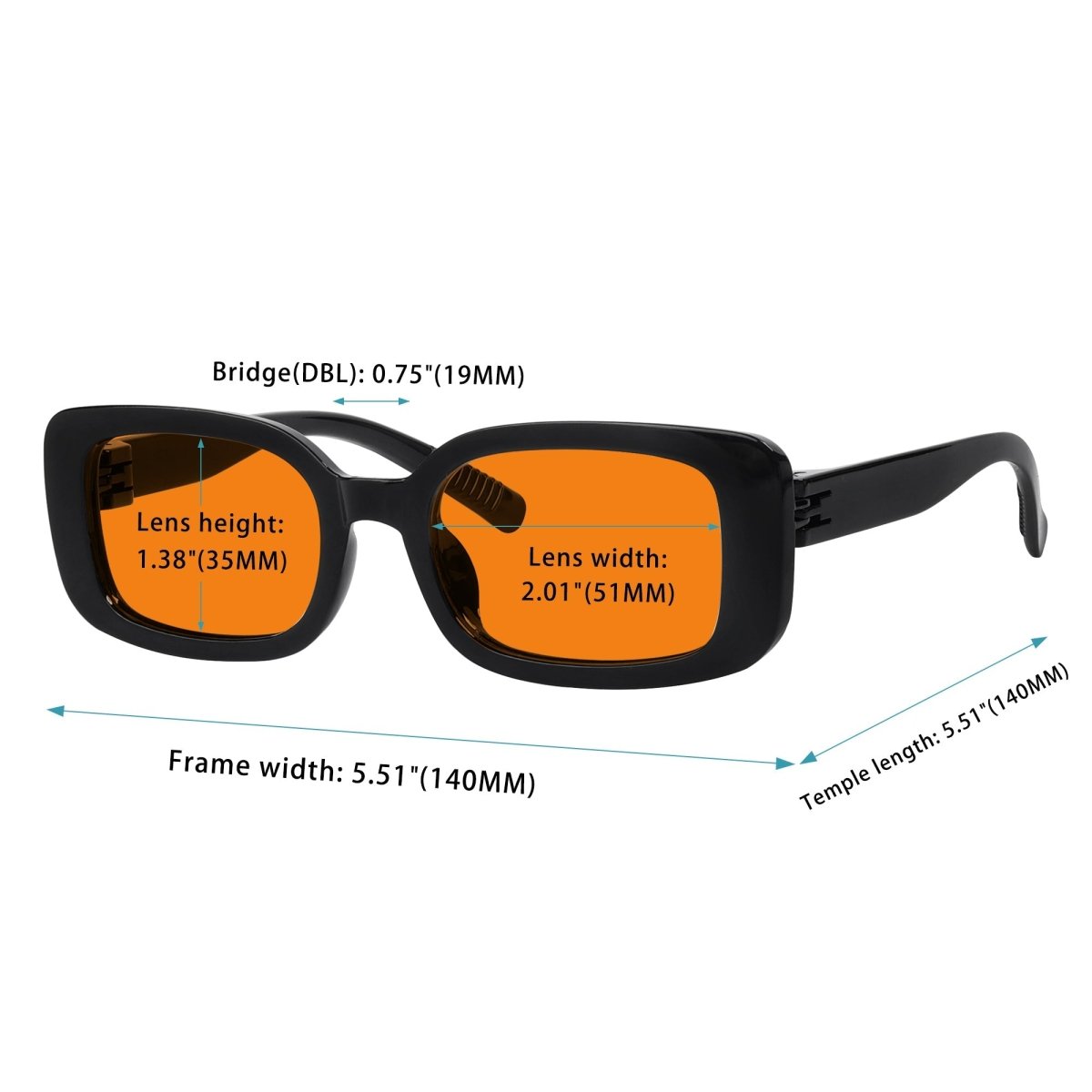 Blue Light Blocking Nighttime Glasses Metalless Screwless R2502-B98 (100%) from eyekeeper