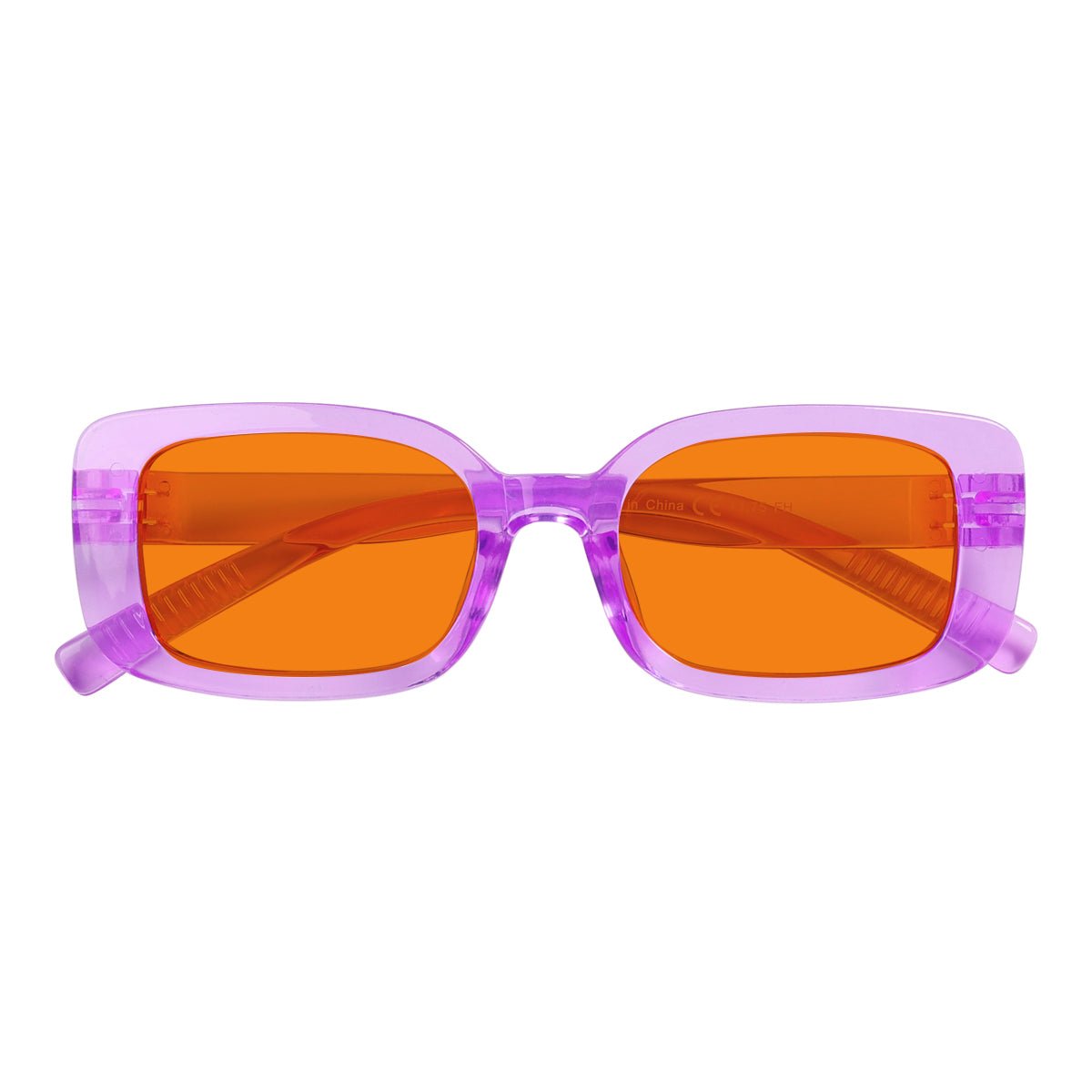 Blue Light Blocking Nighttime Glasses Metalless Screwless R2502-B98 (100%) from eyekeeper