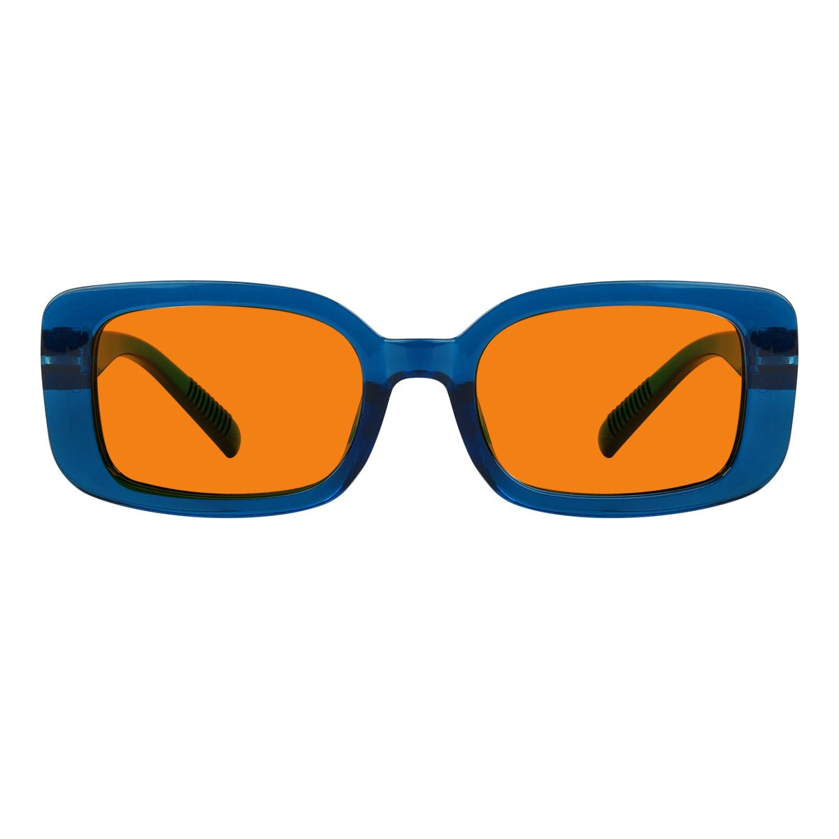 Blue Light Blocking Nighttime Glasses Metalless Screwless R2502-B98 (100%) from eyekeeper