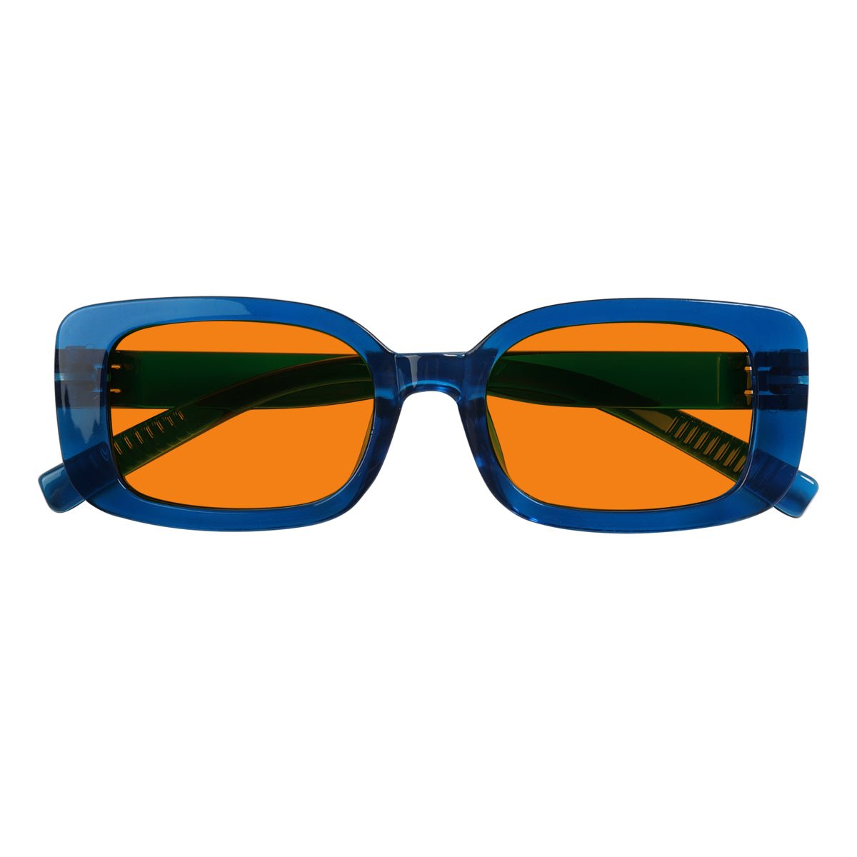 Blue Light Blocking Nighttime Glasses Metalless Screwless R2502-B98 (100%) from eyekeeper