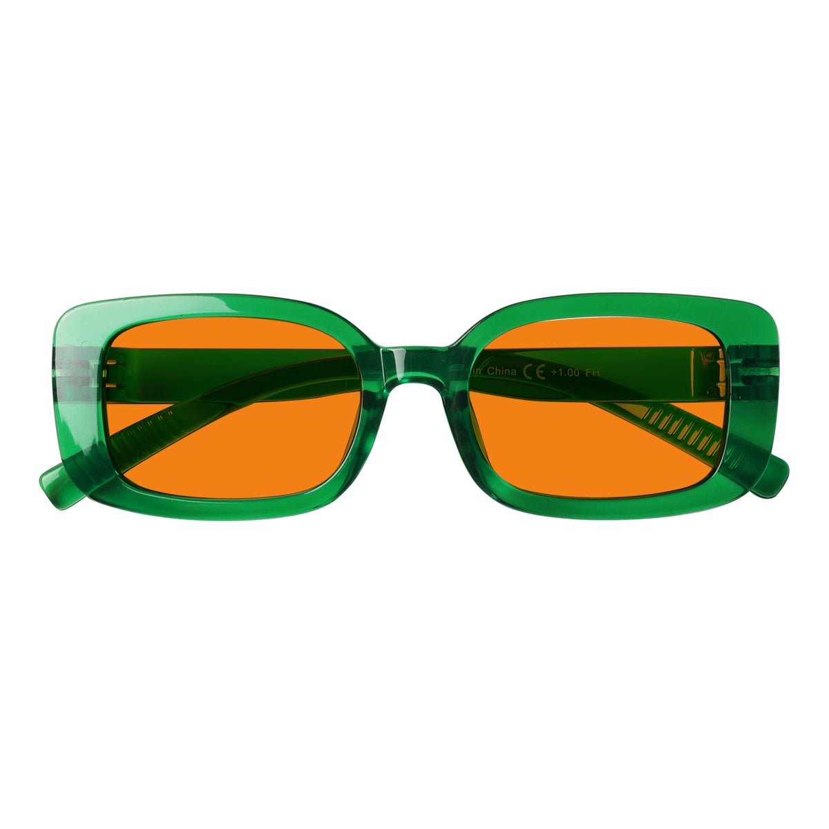 Blue Light Blocking Nighttime Glasses Metalless Screwless R2502-B98 (100%) from eyekeeper
