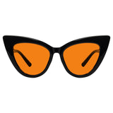 Blue Light Blocking Orange Cat-eye Nighttime Glasses R2318-B98 (100%) from eyekeeper