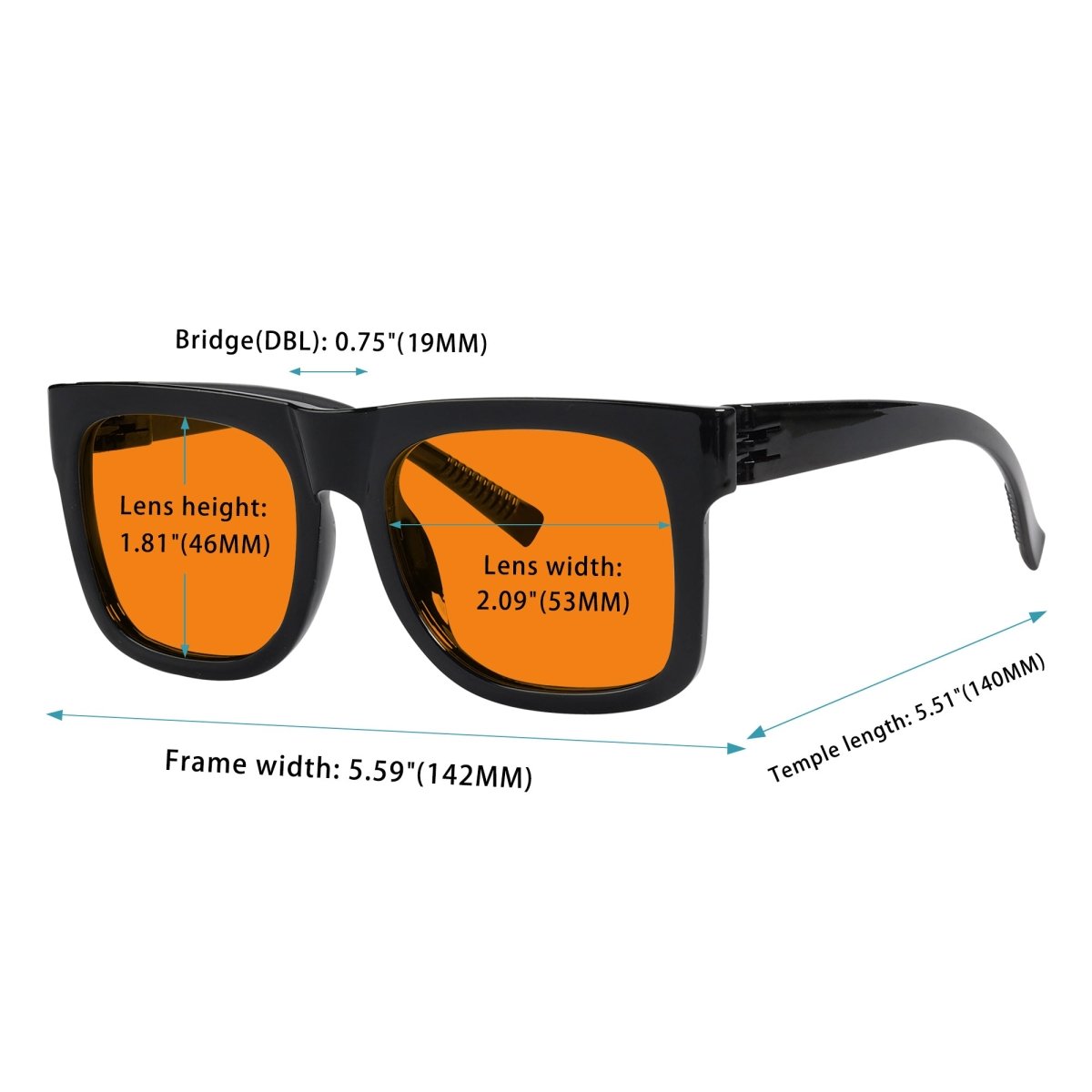 Blue Light Blocking Orange Glasses Metalless Screwless Eyewear R2 (100%) from eyekeeper316-B98