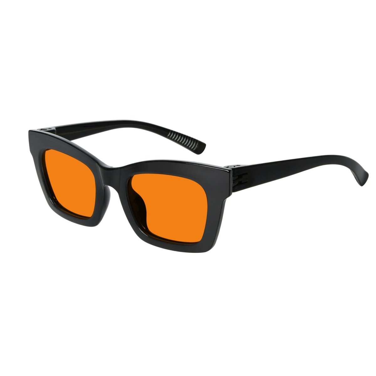 Blue Light Blocking Orange Glasses Metalless Screwless R2308-B98 (100%) from eyekeeper