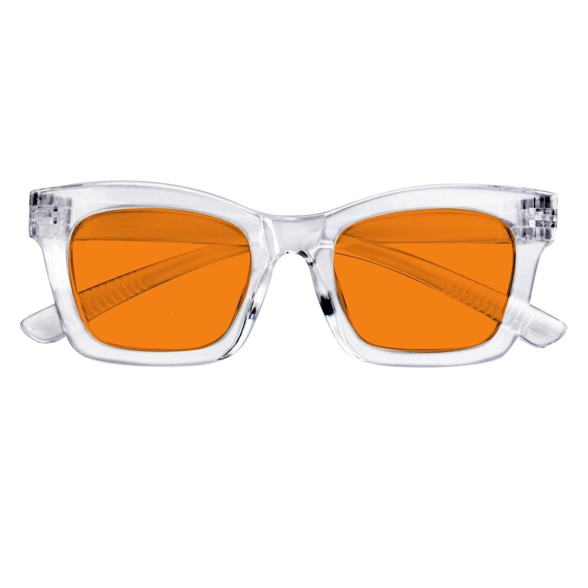 Blue Light Blocking Orange Glasses Metalless Screwless R2308-B98 (100%) from eyekeeper