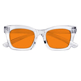 Blue Light Blocking Orange Glasses Metalless Screwless R2308-B98 (100%) from eyekeeper