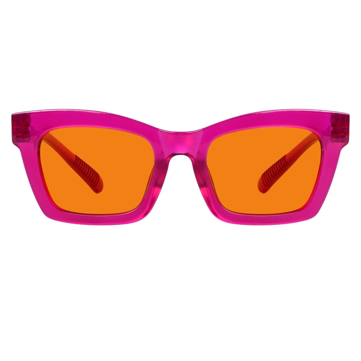 Blue Light Blocking Orange Glasses Metalless Screwless R2308-B98 (100%) from eyekeeper