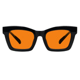 Blue Light Blocking Orange Glasses Metalless Screwless R2308-B98 (100%) from eyekeeper
