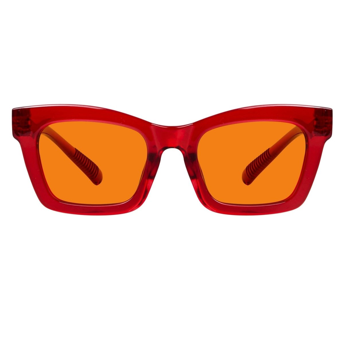 Blue Light Blocking Orange Glasses Metalless Screwless R2308-B98 (100%) from eyekeeper
