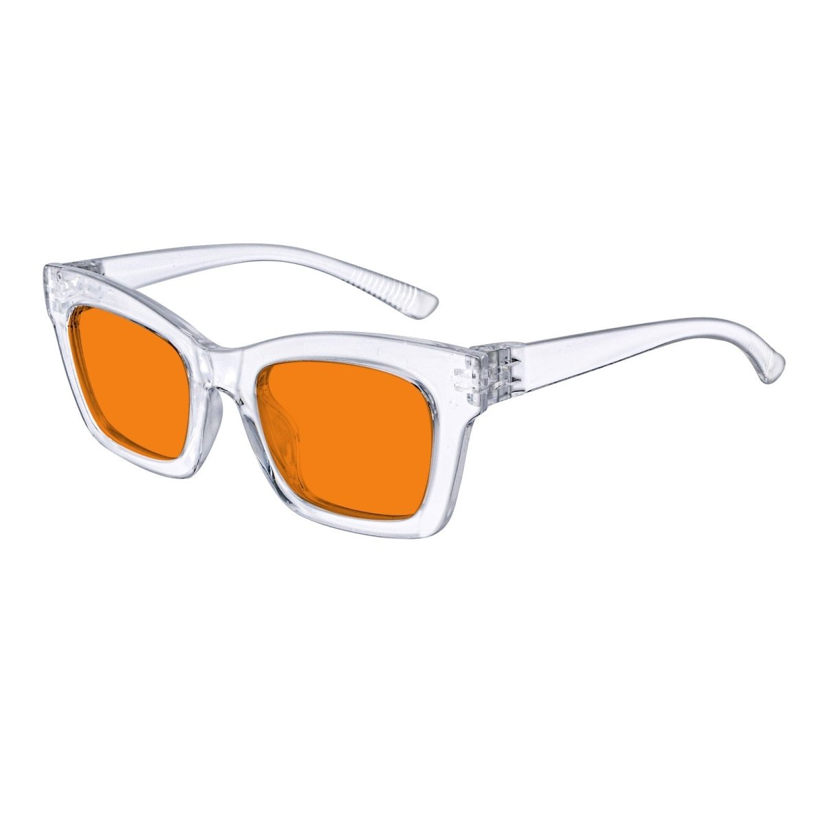 Blue Light Blocking Orange Glasses Metalless Screwless R2308-B98 (100%) from eyekeeper
