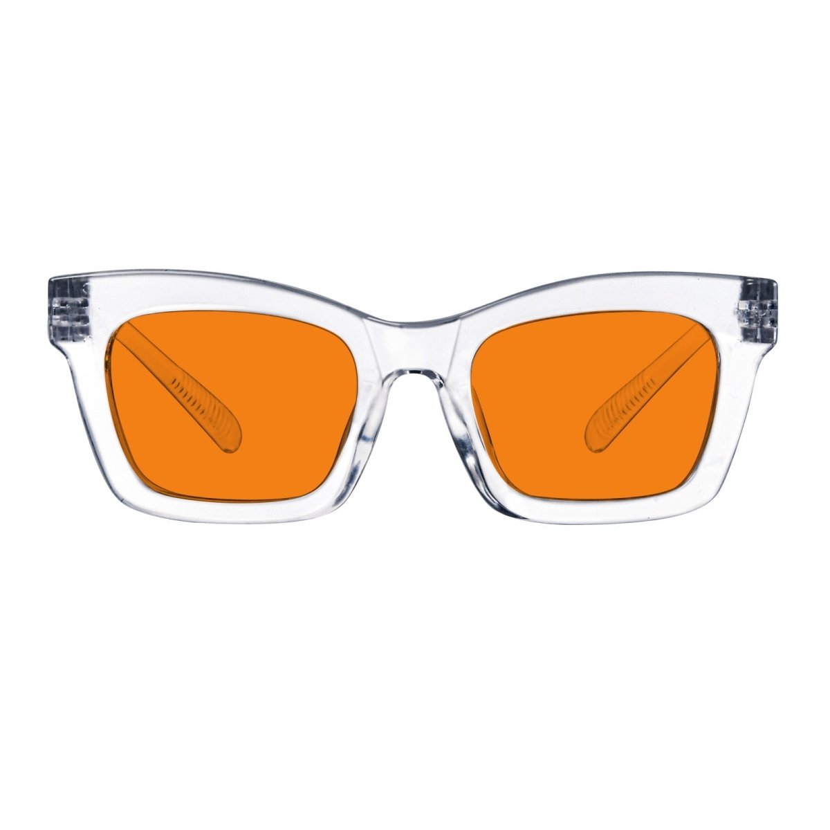 Blue Light Blocking Orange Glasses Metalless Screwless R2308-B98 (100%) from eyekeeper