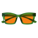 Blue Light Blocking Orange Glasses Metalless Screwless R2308-B98 (100%) from eyekeeper
