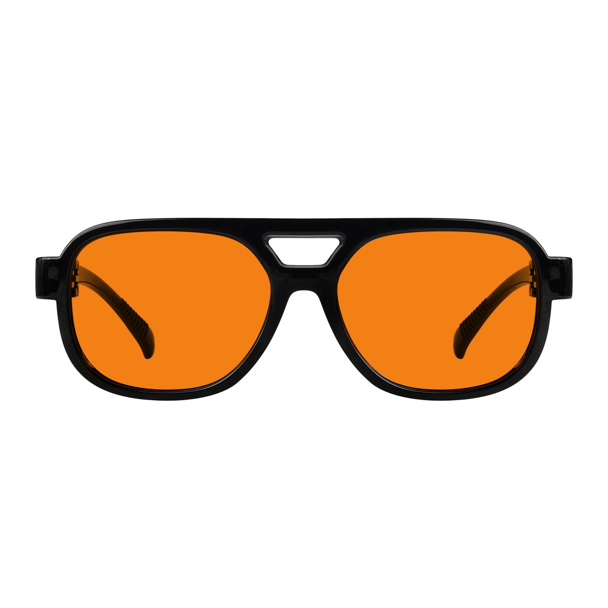 Blue Light Blocking Orange Lens Metalless Eyeglasses R2515-B98 (100%) from eyekeeper