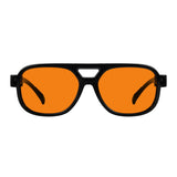 Blue Light Blocking Orange Lens Metalless Eyeglasses R2515-B98 (100%) from eyekeeper