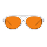 Blue Light Blocking Orange Lens Metalless Eyeglasses R2515-B98 (100%) from eyekeeper