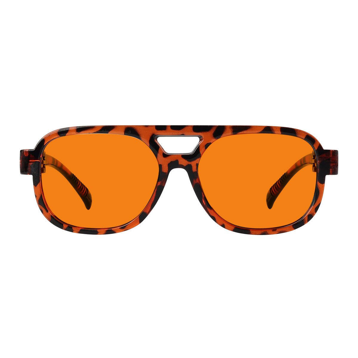 Blue Light Blocking Orange Lens Metalless Eyeglasses R2515-B98 (100%) from eyekeeper