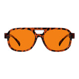 Blue Light Blocking Orange Lens Metalless Eyeglasses R2515-B98 (100%) from eyekeeper