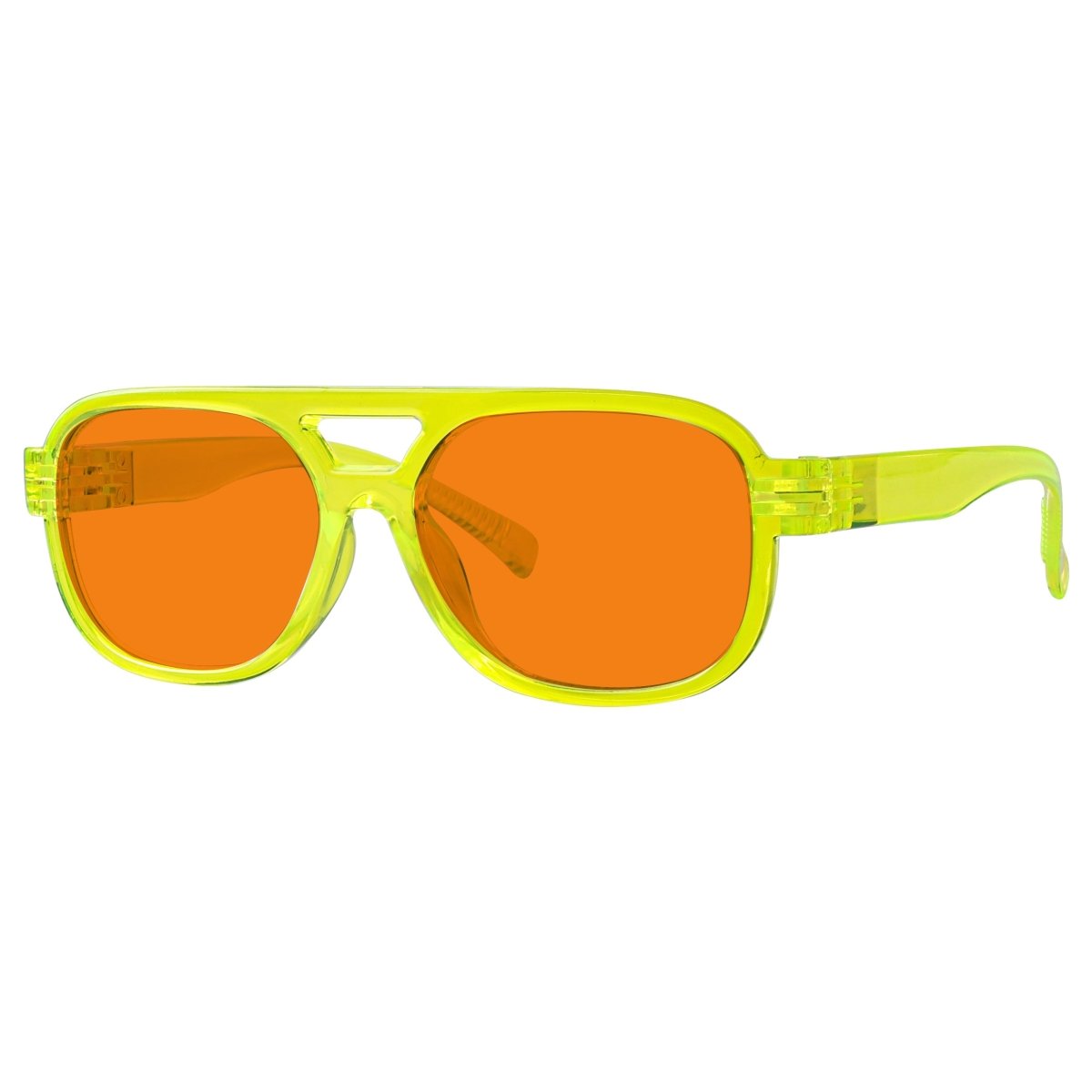 Blue Light Blocking Orange Lens Metalless Eyeglasses R2515-B98 (100%) from eyekeeper