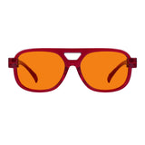 Blue Light Blocking Orange Lens Metalless Eyeglasses R2515-B98 (100%) from eyekeeper