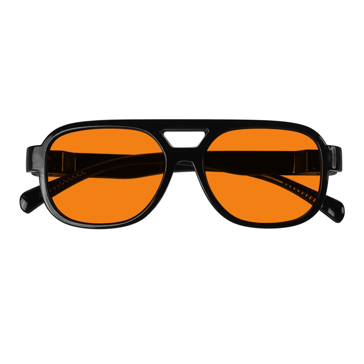 Blue Light Blocking Orange Lens Metalless Eyeglasses R2515-B98 (100%) from eyekeeper