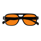 Blue Light Blocking Orange Lens Metalless Eyeglasses R2515-B98 (100%) from eyekeeper