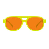 Blue Light Blocking Orange Lens Metalless Eyeglasses R2515-B98 (100%) from eyekeeper