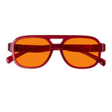Blue Light Blocking Orange Lens Metalless Eyeglasses R2515-B98 (100%) from eyekeeper