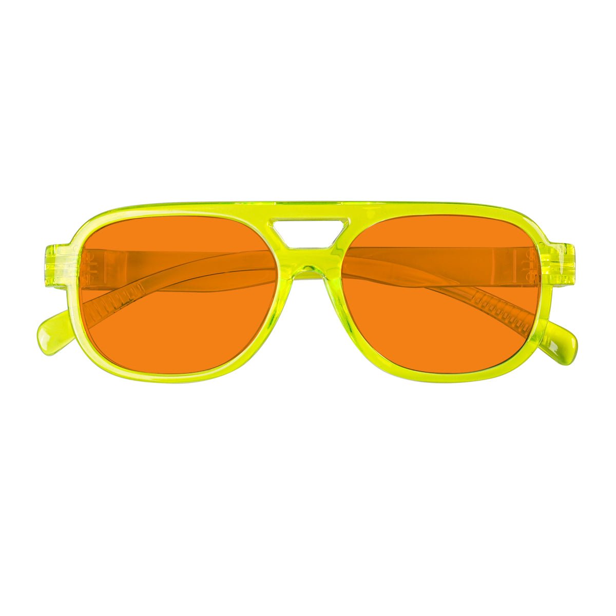 Blue Light Blocking Orange Lens Metalless Eyeglasses R2515-B98 (100%) from eyekeeper