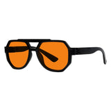 Blue Light Blocking Orange Metalless Pilot Glasses NR2309-B98 (100%) from eyekeeper